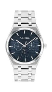 Calvin Klein Men's Motion Watch – Quartz Multifunction Movement, Slim 39 mm Stainless Steel Case, Link Bracelet – Minimalist Design for Everyday Versatility