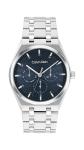 Calvin Klein Men's Motion Watch – Quartz Multifunction Movement, Slim 39 mm Stainless Steel Case, Link Bracelet – Minimalist Design for Everyday Versatility
