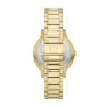 Armani Exchange A|X Three-Hand Gold-Tone Stainless Steel Watch and Bracelet Gift Set (Model: AX7144SET)