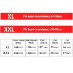 MAXJULI Polarized Big Sunglasses for Men Women with Big Heads UV 400 Protection (fit XL size) Black/Blue