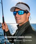 OUTDOORKING Polarized Fishing Sunglasses for Men Women, UV400 Fishing Sports Glasses for Cycling, Running & Surf