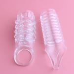 WOHUTAR ㅤReusable Sleeves 5909 Girth for Men Extender Enlarger Extension Enhancer Ball Stretch Sleeve Girth Best Gift-Transparent/2Pcs