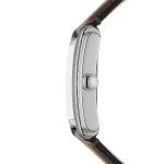 Fossil Men's Watch, Carraway Quartz Stainless Steel Three-Hand Leather Watch for Men, Color: Silver, Brown