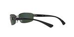 Ray-Ban Gunmetal Polarized Rectangular Sunglasses 62mm