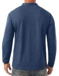 Sailwind Men's Henley Shirts Long Sleeve Button T-Shirt Casual Stylish Cotton Pullover Shirt with Pocket Blue