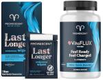 Promescent Delay Wipes Sexual Enhancer for Men to Last Longer in Bed + VitaFLUX Triple Power Nitric Oxide Supplement for Male Performance, Stamina, Energy, Recovery - Increase Duration & Performance