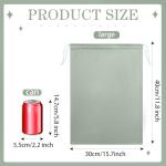 Weewooday 12 Pcs Satin Adult Toy Bags with Drawstring Silk Adult Game Toy Storage Multi Purpose Foldable Pouch Lightweight Gift Organizer for Women Men(Light Green,15.75 x 11.81 Inch)