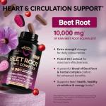 Beet Root 5-in-1 Complex Capsules - Healthy Blood Pressure Support Supplement** for Heart & Circulation Support - Olive Leaf, Hawthorn Berry & Hibiscus - for Men & Women - Made in USA, 120 Capsules
