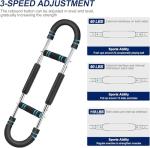 Twister Arm Trainer, 40-100lb Adjustable Chest Workout Equipment, Arm Trainer, Twister Arm Trainer, Portable Power Twister Bar, Detachable Design Fitness Anywhere (RED)