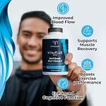 Promescent Delay Wipes Sexual Enhancer for Men to Last Longer in Bed + VitaFLUX Triple Power Nitric Oxide Supplement for Male Performance, Stamina, Energy, Recovery - Increase Duration & Performance