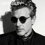 FEISEDY Adjustable Polarized Sunglasses, Foldable Lightweight Memory Titanium Alloy Frame, Stepless Light Adjustment, Steampunk Round ND Filter TAC Lens UV400 B0379