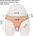 BINOT Silicone Gaff Panties for Transgender, Crossdresser Realistic Vagina Panties Hiding Gaff Boxer Briefs Butt Lifter Enhancer,Lvory white,Upgrade (Ivory white,Upgrade)