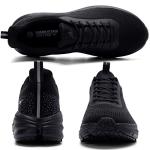 Grand Attack Road Running Shoes for Men with Superior Cushioned Comfort Lightweight Mens Walking Shoes Non-Slip Breathable Athletic Tennis Cross-Training Shoes Rugby Sneakers Black Size 11.5