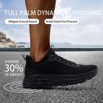 Grand Attack Road Running Shoes for Men with Superior Cushioned Comfort Lightweight Mens Walking Shoes Non-Slip Breathable Athletic Tennis Cross-Training Shoes Rugby Sneakers Black Size 11.5