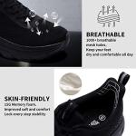 Grand Attack Road Running Shoes for Men with Superior Cushioned Comfort Lightweight Mens Walking Shoes Non-Slip Breathable Athletic Tennis Cross-Training Shoes Rugby Sneakers Black Size 11.5