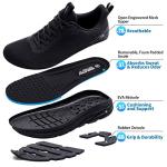 Grand Attack Road Running Shoes for Men with Superior Cushioned Comfort Lightweight Mens Walking Shoes Non-Slip Breathable Athletic Tennis Cross-Training Shoes Rugby Sneakers Black Size 11.5