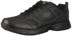 Skechers Men's Dighton Athletic Work Food Service Shoe, Black, 10.5 Wide