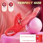 2025 New Portable Vibrador with 10-Function Rechargeable Handheld Mini Vibrateir for Women Men Couples Today Adult Panties Vibrate Panties Controller for Her S (Red)