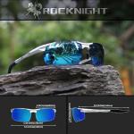ROCKNIGHT HD Driving Polarized Sunglasses Men UV Protection Mirrored Golf Fishing Outdoor