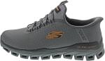 Skechers Men's Glide-Step Noxus Hands Free Slip-in Sneaker,Charcoal/Orange,11