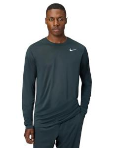 Nike Men's Dri-Fit Legend Long-Sleeve Fitness Top, Seaweed/Matte Silver, Small