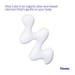 Dame Products Aloe Lube, Water Based Personal Lubricant for Women, Men & Couples, Organic Aloe Vera Lubricant for Privacy & Toys, Natural pH Balanced Water Based Lube, Condom & Adult Toy Safe, 4 Fl Oz