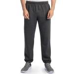 Fruit Of The Loom Mens Eversoft Fleece Elastic Bottom With Pockets, Relaxed Fit, Moisture Wicking, Breathable Sweatpants, Black Heather, Large US