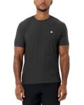 INTO THE AM Athletic Workout Shirts for Men Fitted Gym Sports Running Fitness Dry Fit Logo Tees (Charcoal, X-Large)
