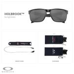 OAKLEY Holbrook OO9102 9102D6 55MM Matte Black/Prizm Black Polarized Square Sunglasses For Men+ Bundle Accessory Leash Kit, Microfiber Pouch
