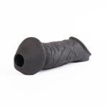 WOHUTAR ㅤNew Hollow Reusable Sleeves Girth 70605 for Men Extender Enlarger Extension Cook Enhancer Ball Stretch Sleeve Girth Best Gift -1282/Black