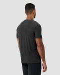 INTO THE AM Athletic Workout Shirts for Men Fitted Gym Sports Running Fitness Dry Fit Logo Tees (Charcoal, X-Large)