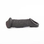 WOHUTAR ㅤNew Hollow Reusable Sleeves Girth 70605 for Men Extender Enlarger Extension Cook Enhancer Ball Stretch Sleeve Girth Best Gift -1282/Black