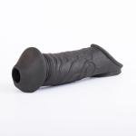 WOHUTAR ㅤNew Hollow Reusable Sleeves Girth 70605 for Men Extender Enlarger Extension Cook Enhancer Ball Stretch Sleeve Girth Best Gift -1282/Black