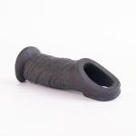 WOHUTAR ㅤNew Hollow Reusable Sleeves Girth 70605 for Men Extender Enlarger Extension Cook Enhancer Ball Stretch Sleeve Girth Best Gift -1282/Black
