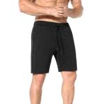 ZENWILL Mens 2 Pack Zip Gym Athletic Shorts, 7" Workout Running Fitness Cotton Training Shorts for Men with Zip Pockets(Black/Light Grey,Medium)