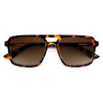 FEISEDY Retro Aviator Polarized Sunglasses for Men Women,Trendy Rectangle Womens Mens UV400 Driving Sun Glasses B0377