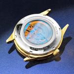 OLEVS Men Watch Brown Leather Automatic Watches for Men Luxury Dress Men's Watch with Date Waterproof Large Face Self Winding Gold Watches for Man