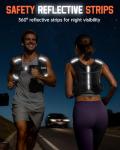Renoj Weighted Vest for Women Men: Available in 6lb/8lb/10lb/11lb/12lb/14lb/16lb/20lb Fixed Weights for Walking, Running, Training, Exercise, Weight Loss - With Reflective Strips and Storage Pocket