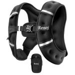 Renoj Weighted Vest for Women Men: Available in 6lb/8lb/10lb/11lb/12lb/14lb/16lb/20lb Fixed Weights for Walking, Running, Training, Exercise, Weight Loss - With Reflective Strips and Storage Pocket