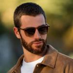 WearMe Pro Polarized Brown Square Sunglasses for Men