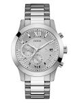 GUESS Silver-Tone Chronograph Bracelet Watch