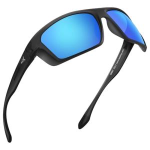 KastKing Huzzah Polarized Sport Sunglasses for Men and Women, Ideal for Driving Fishing Cycling and Running,UV Protection