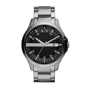 A|X Armani Exchange Men's Watch, Three-Hand Silver Stainless Steel Watch for Men