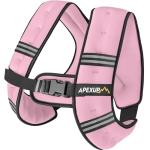 APEXUP 10lbs Weighted Vest Men Women, Weight Vest for Women Workout Equipment for Strength Training Running (Pastel Pink)