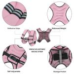 APEXUP 10lbs Weighted Vest Men Women, Weight Vest for Women Workout Equipment for Strength Training Running (Pastel Pink)