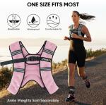 APEXUP 10lbs Weighted Vest Men Women, Weight Vest for Women Workout Equipment for Strength Training Running (Pastel Pink)