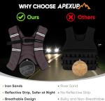 APEXUP 10lbs Weighted Vest Men Women, Weight Vest for Women Workout Equipment for Strength Training Running (Pastel Pink)