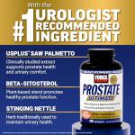 Force Factor Prostate Ultimate, Prostate Health Supplement for Men with Nettle & Saw Palmetto, #1 Urologist Recommended Ingredient to Support Urinary Flow, Bladder Emptying, 180 Caps