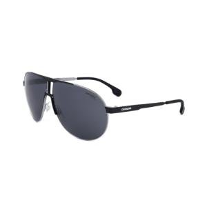 Carrera Men's CA1005/S Pilot Sunglasses, RUTHENIUM BLACK MATTE BLACK/GRAY BLUE, 66 mm