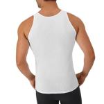 Hanes Men's Cotton Tank Undershirts Pack, Moisture-Wicking Ribbed Tanks, lightweight, White 6-pack, Medium